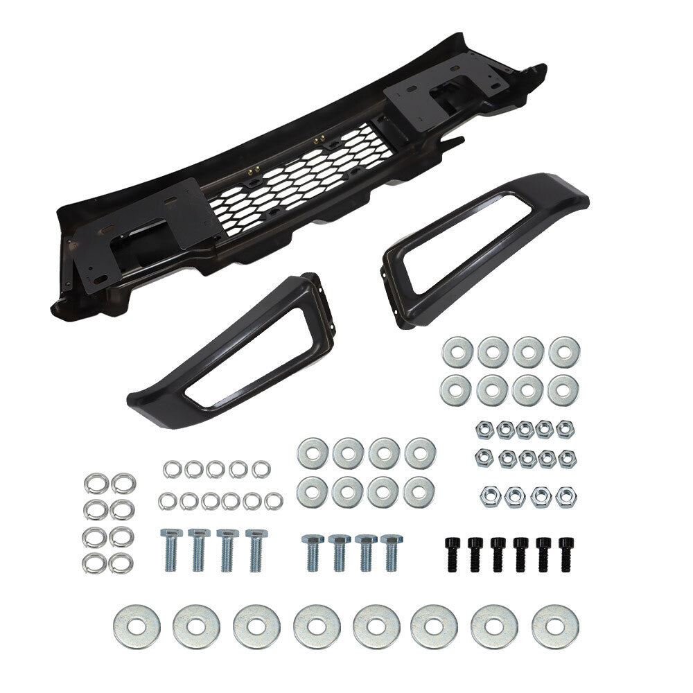 Raptor Style Front Bumper Gray Painted Steel for 2015-2017 Ford F-150