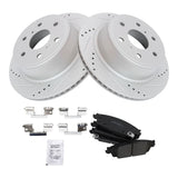 Rear Performance Ceramic Pad & Coated Rotor Kit for 2014-2018 Silverado, Sierra & 2015-2020 Tahoe, Yukon, Escalade