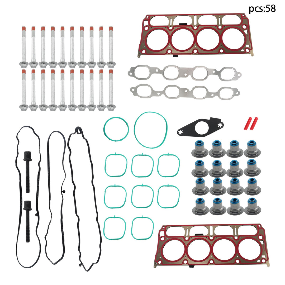Cylinder Head Gasket Set with Head Bolts for 2014-2020 Chevrolet Silverado GMC Sierra Escalade 12657969