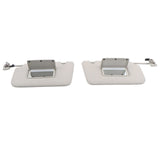 Sun Visor Pair Gray LH and RH for 2014-2020 Nissan Rogue 96401-4BA1D