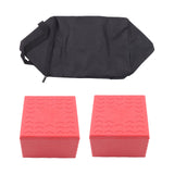 Heavy Duty RV Camper Leveling Blocks 12 Pack Red with Storage Bag