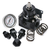 Adjustable Fuel Pressure Regulator 3-70 PSI with -8AN Feed and -6AN Return FPR86BK