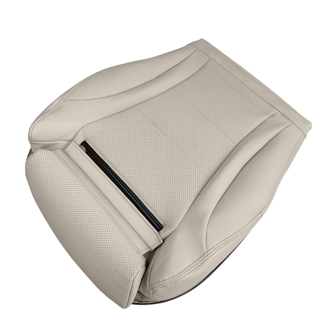 Driver Side Bottom Leather Seat Cover Tan for 2015-2021 Mercedes-Benz C300 C250 C350e