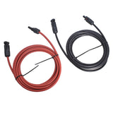 10 AWG Solar Panel Extension Cable Pair 15 Ft Red and Black