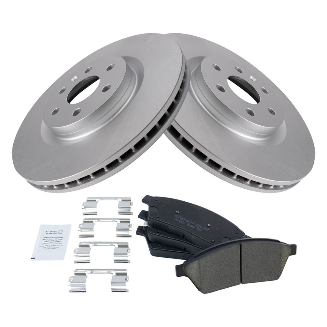Front Ceramic Brake Pad & Rotor Kit for 2010-2016 Cadillac SRX