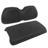 Front Seat Cushion and Backrest Set for 2012-Up Club Car Precedent Tempo Golf Cart Black