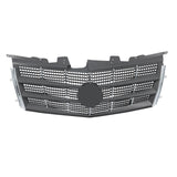 Front Upper and Lower Grille Set Chrome Gray for 2008-2011 Cadillac CTS 25896041 25896043