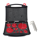 9 Piece PVC Pipe Fitting Reamer Kit