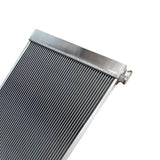 Universal 2-Row Aluminum Racing Radiator 28 x 19 x 3 in, Double Pass Crossflow