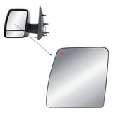 Left Side Door Mirror Big Main Glass Heated for 12-21 Nissan NV1500 2500 3500 963011PA2C - view 4