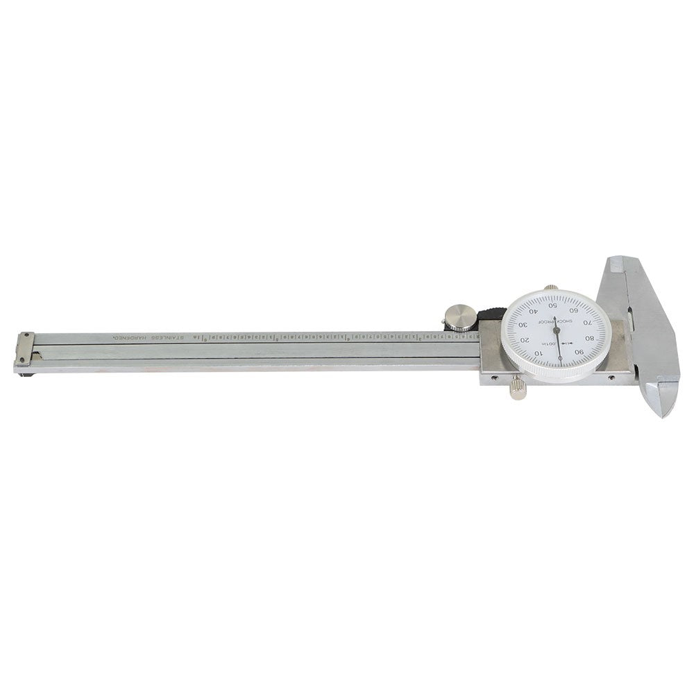 6 Inch Stainless Steel Shockproof Dial Caliper 0.001 Inch Graduation