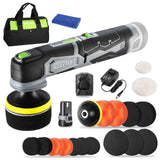 WORKPRO 12V Cordless Mini Buffer Polisher, 5 Speeds