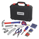 WORKPRO 74-Piece Home Repair Tool Kit with Case