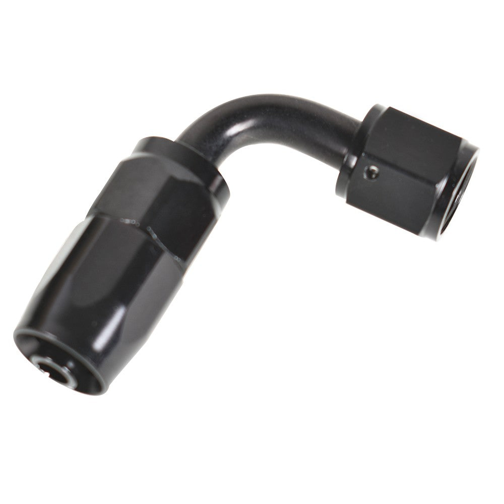 -6AN 90 Degree Swivel Hose End Fitting 2 Pack Black