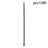 Black Nylon Cable Ties 8 Inch 1200 Pack 65 lb