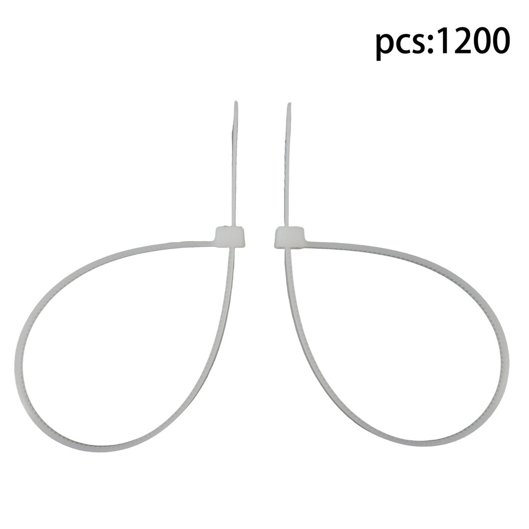 White Nylon Cable Ties 8 Inch 1200 Pack 50 lb