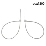 White Nylon Cable Ties 8 Inch 1200 Pack 50 lb