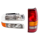 Fits 99-02 Silverado/Sierra Fleetside Headlights Tail Lights & Signal Lamps 1222-0014C6 - product image