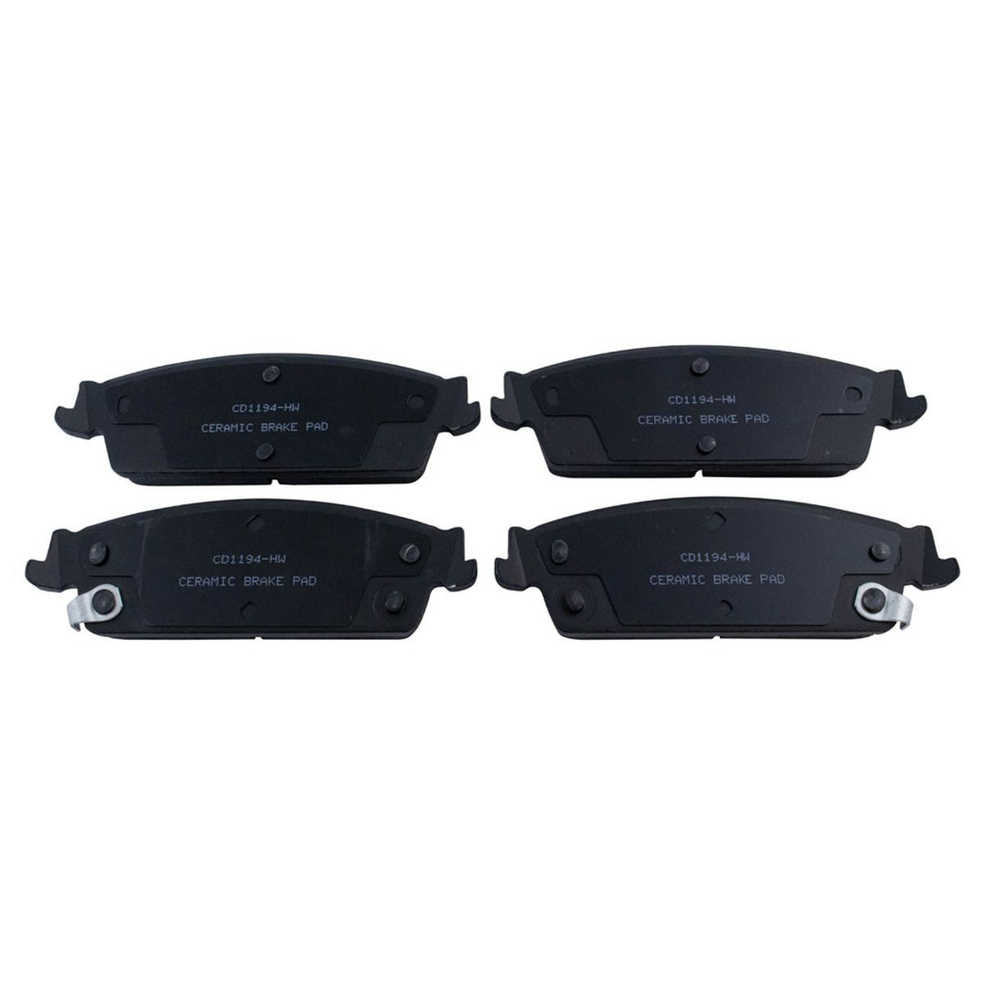 Rear Ceramic Brake Pad Set for 2007-2014 Tahoe, Suburban, Yukon, Silverado, Sierra and Escalade