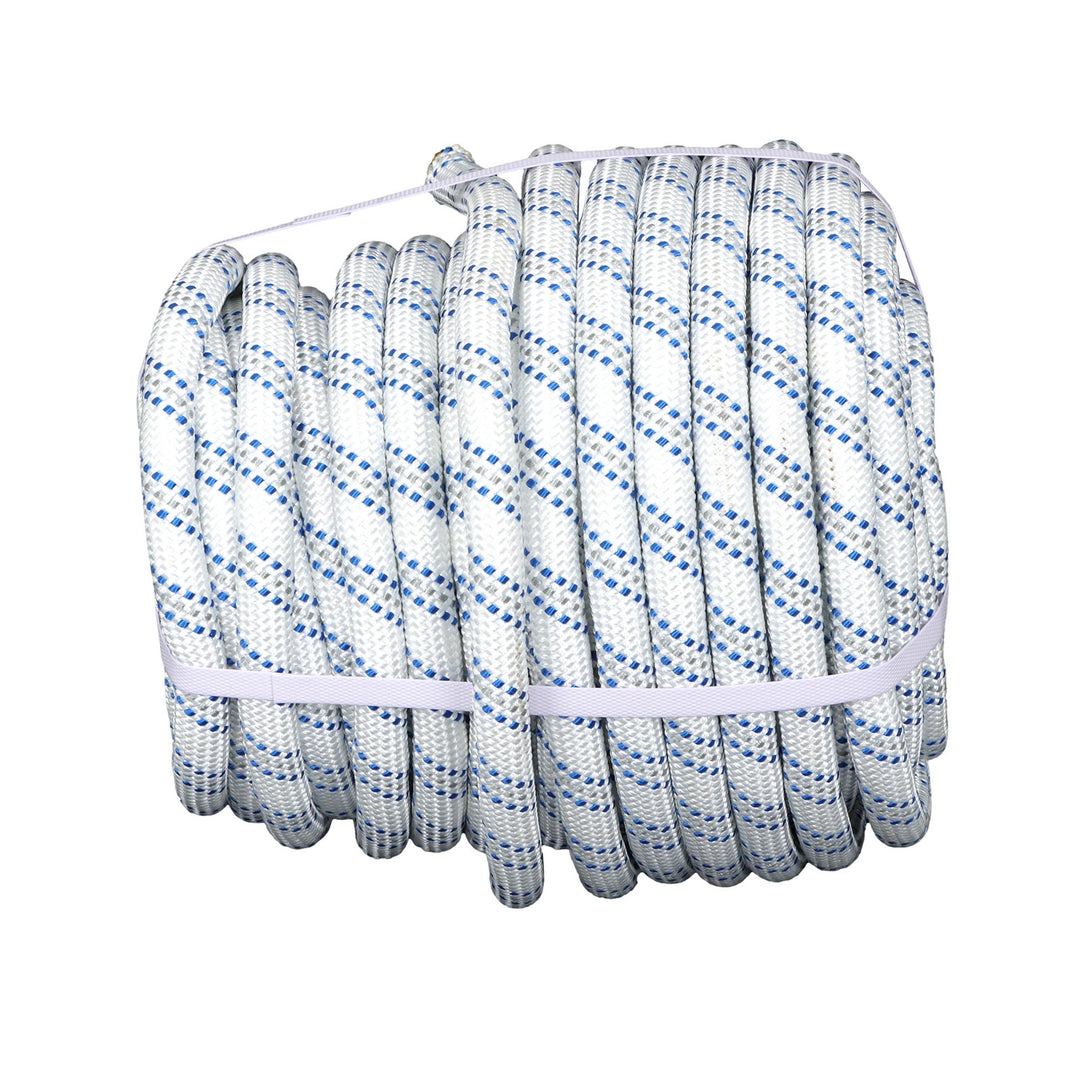3/4 Inch x 120 Ft Double Braided Polyester Rope 3200 Lbs Breaking Strength