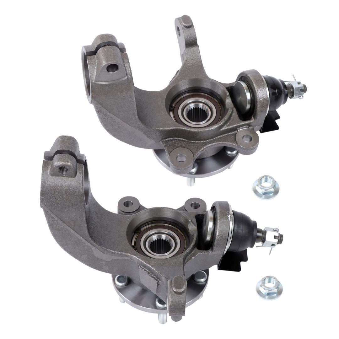 Front Steering Knuckle and Hub Bearing Pair for 2010-2013 Ford Transit Connect 698-466 698-467