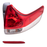 Passenger Tail Light Quarter Mounted & Rear Reflector for 11-14 Toyota Sienna 6222-0121RC2 - product image
