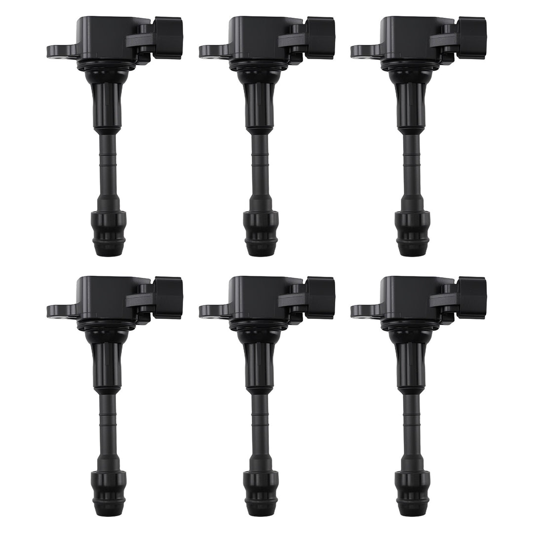 Ignition Coils for 2003-2008 Infiniti FX35 G35 2006-2009 M35 and 2003-2006 Nissan 350Z 3.5L V6, Set of 6 22448-AL615