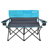 VILLEY Double Folding Camping Chair Loveseat