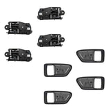 Interior Door Handle and Bezel Set Gray for 1997-2001 Toyota Camry
