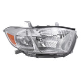 Headlight For 2008-2010 Highlander Exc Sport with Clear Lens Japan Built Right 6221-0072R - product image