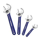 WORKPRO 4-Piece Wide-Jaw Adjustable Wrench Set 6, 8, 10 and 12 Inch