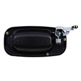 Outside Door Handle fits Cadillac GMC Chevy Pickup Passenger Rear Black & Chrome 1442-0016R - product image