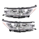 Projector Headlight Pair without LED DRL for 2017-2019 Toyota Highlander LE XLE TO2502251 – product image