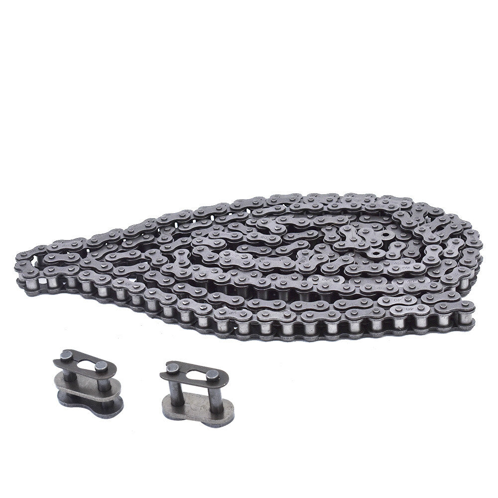 #40 Roller Chain 10 Ft 5 Pack with Connecting Links