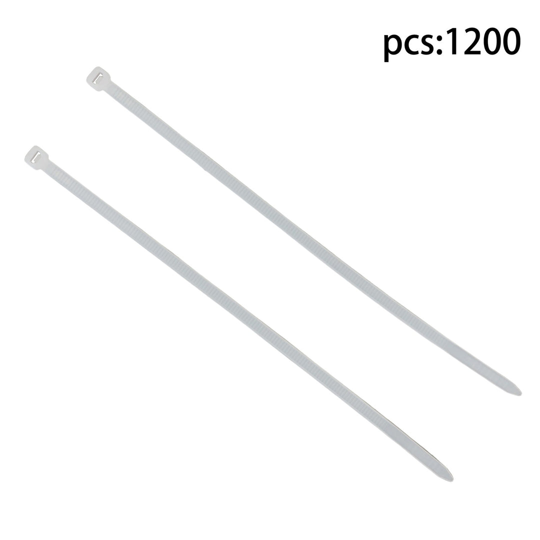 White Nylon Cable Ties 8 Inch 1200 Pack 50 lb