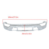 Chrome Front Bumper Face Bar with 6 Sensor Holes for 2021-2023 Ford F-150