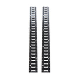 4 ft E-Track Tie-Down Rail Kit Black Carbon Steel 2-Pack