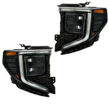 LED Projector Headlight Pair for 2022-2024 GMC Sierra 1500 Elevation Pro SLE 85604121 85604122