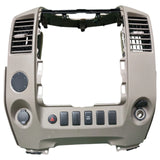 04-07 Nissan Titan Armada Center Dash Radio AC Climate Surround Bezel Trim 281548S200 OEM - product image