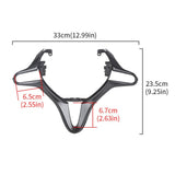Interior Steering Wheel Trim Garnish Cover Black For Honda Fit City 2009-2014 – product image 3