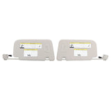 Sun Visor Pair Gray LH and RH for 2014-2020 Nissan Rogue 96401-4BA1D