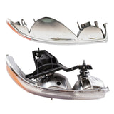 Headlights Set fits GMC Sierra Pickup Yukon & Yukon XL 4 Pc with Park Signal Lights 1224-0151C4 - product image