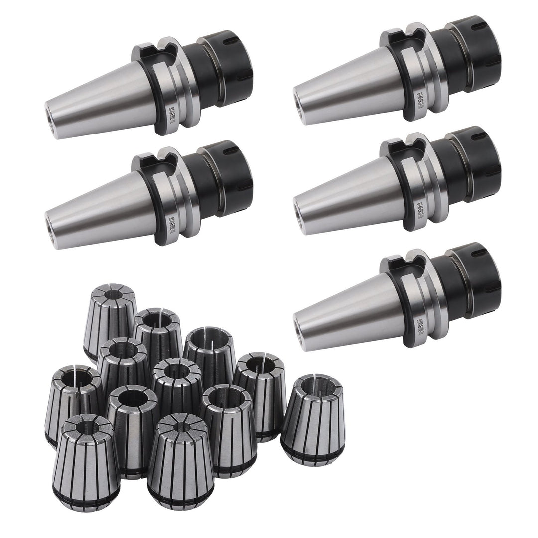BT40 ER32 Collet Chuck Holder 5 Pack with 12 Piece ER32 Collet Set