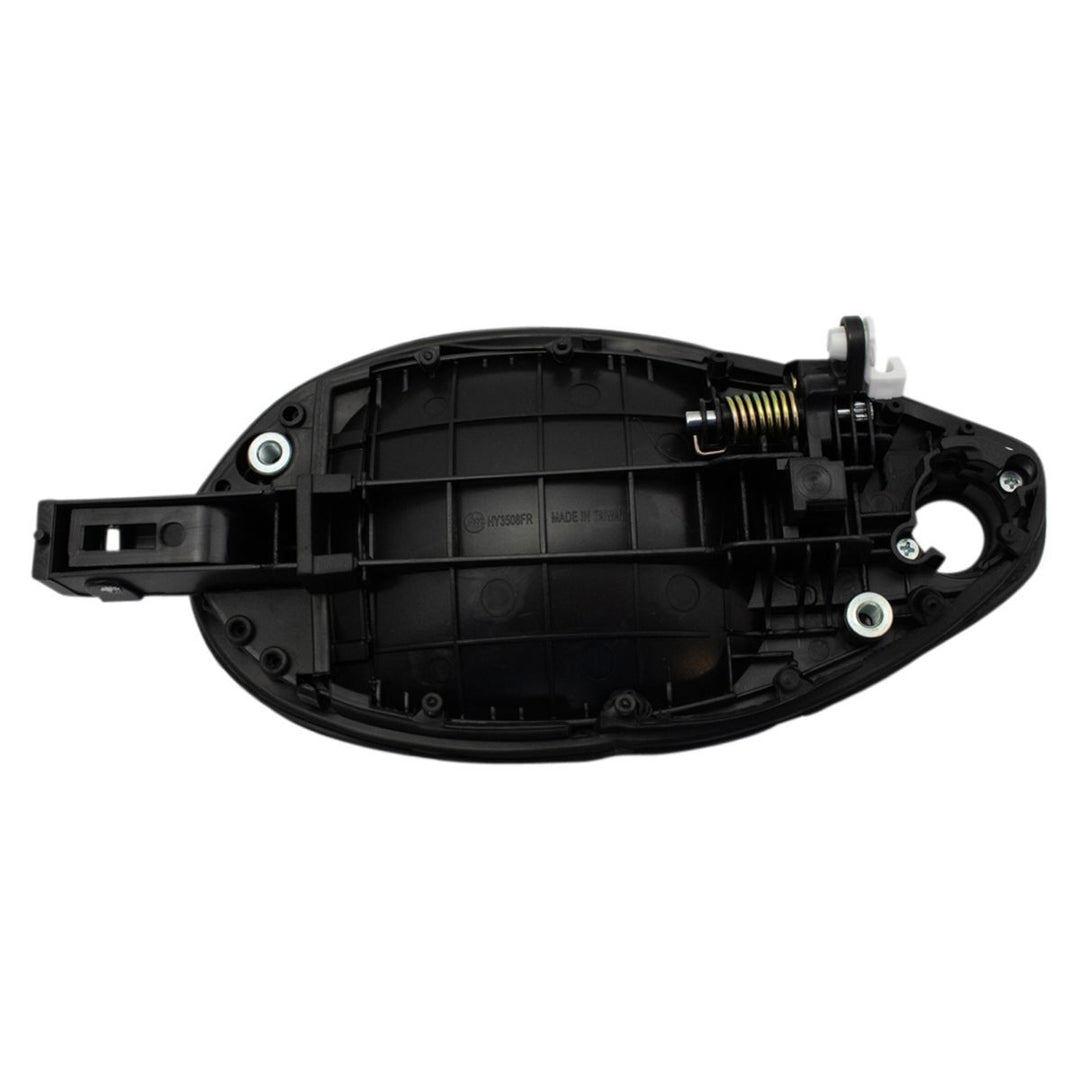 Front Passenger Exterior Door Handle, Black, for 2003-2008 Hyundai Tiburon