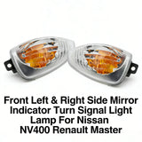 Front L&R Side Mirror Indicator Turn Siganl Light Lamp For Nissan Renault Master – product image