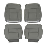 Gray Leather Front Seat Cover Set for 2004-2008 Ford F-150 Lariat FRSD0304DBTL