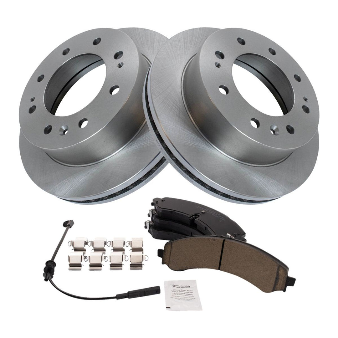 Front Ceramic Brake Pad and Rotor Kit for 2020-2022 Chevrolet Silverado 2500 HD 3500 HD