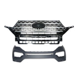 Primed Front Bumper Cover with Upper Grille for 2020-2021 Ford Explorer