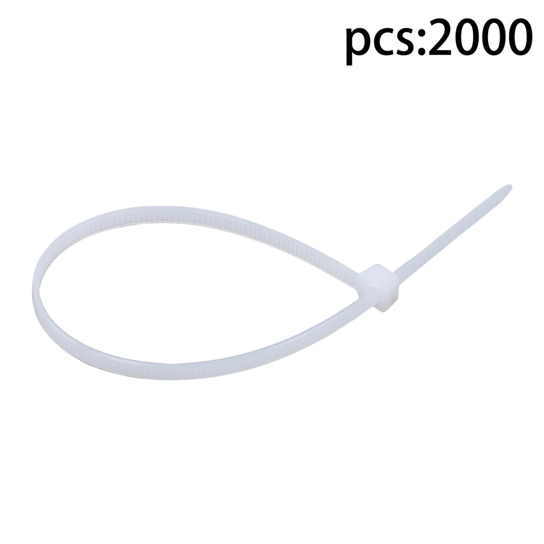 White Nylon Cable Ties 8 Inch 2000 Pack 40 lb