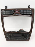 01-05 Mercedes W203 W209 CLK500 CLK320 C230 C320 AC Air Seat Climate Bezel Trim OEM 2098300285 - product image